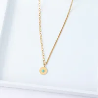 Géométrique Style Simple Acier Inoxydable Collier De Gros main image 3