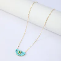 Géométrique Mode Acier Inoxydable Collier De Gros main image 2