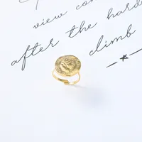 Mode Acier Inoxydable Portrait Pas D'Incrustation Femmes main image 4