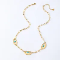 Geometric Fashion Stainless Steel Necklace Wholesale main image 4
