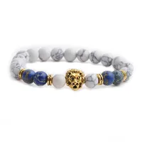 Round Vacation Simple Style Frosted Stone Bracelets Wholesale main image 3