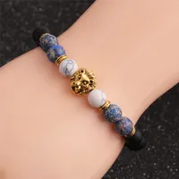 Round Vacation Simple Style Frosted Stone Bracelets Wholesale main image 4