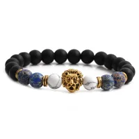 Round Vacation Simple Style Frosted Stone Bracelets Wholesale main image 5