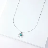 Geometric Simple Style Titanium Steel Pendant Necklace Wholesale main image 4