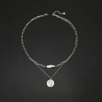 Geometric Fashion Stainless Steel Titanium Steel Necklace Wholesale sku image 2