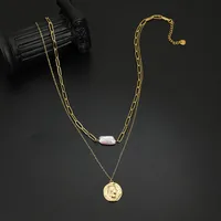 Geometric Fashion Stainless Steel Titanium Steel Necklace Wholesale main image 3