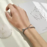 Simple Style Heart 304 Stainless Steel No Inlaid Bracelets In Bulk main image 3