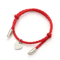 Heart Simple Style No Inlaid Pu Leather Bracelets Wholesale sku image 1