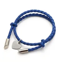 Heart Simple Style No Inlaid Pu Leather Bracelets Wholesale sku image 2