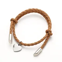 Heart Simple Style No Inlaid Pu Leather Bracelets Wholesale sku image 6