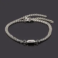 Geometric Simple Style Titanium Steel No Inlaid Bracelets In Bulk sku image 3