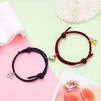 Simple Style Heart Alloy Plating No Inlaid Couple Bracelets sku image 4