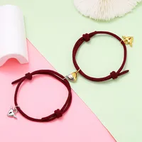 Simple Style Heart Alloy Plating No Inlaid Couple Bracelets sku image 5