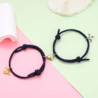 Simple Style Heart Alloy Plating No Inlaid Couple Bracelets sku image 8