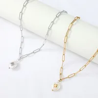 Geometric Simple Style 304 Stainless Steel Pendant Necklace Wholesale main image 1