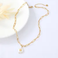 Geometric Simple Style 304 Stainless Steel Pendant Necklace Wholesale sku image 1