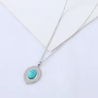 Geometric Fashion 304 Stainless Steel Pendant Necklace Wholesale sku image 2