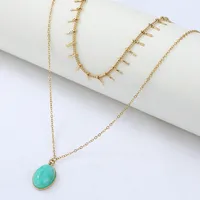 Geometric 304 Stainless Steel Pendant Necklace Wholesale main image 1