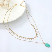 Geometric 304 Stainless Steel Pendant Necklace Wholesale main image 4