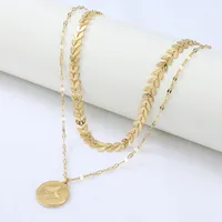 Geometric 304 Stainless Steel Titanium Steel Pendant Necklace Wholesale main image 1