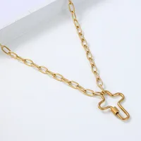 Geometric  Style 304 Stainless Steel Pendant Necklace Wholesale main image 3