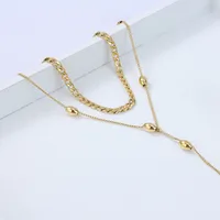 Geometric 304 Stainless Steel Necklace Wholesale main image 3