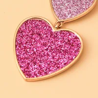Heart Retro Alloy No Inlaid Plating Earrings main image 4
