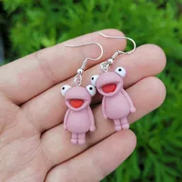 Cartoon Style Cartoon Character Alloy Resin No Inlaid Earrings main image 2