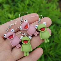 Cartoon Style Cartoon Character Alloy Resin No Inlaid Earrings main image 3