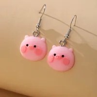 1 Paire Animal Mignon Vêtement De Rue Plastique Boucles D'oreilles main image 4