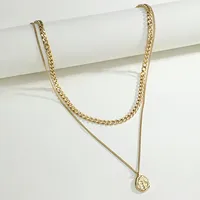 Geometric  Style 304 Stainless Steel Pendant Necklace Wholesale main image 4