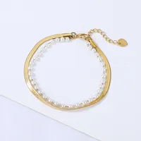 Simple Style Geometric 304 Stainless Steel No Inlaid Bracelets In Bulk main image 2