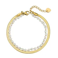 Simple Style Geometric 304 Stainless Steel No Inlaid Bracelets In Bulk main image 5