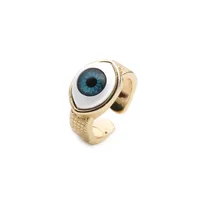 Fashion Copper Eye Zircon Unisex main image 4