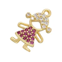 Le Cuivre Laiton Humain Satin Pendentif main image 5