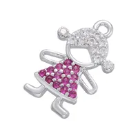 Cobre Latón Humano Satín Colgante main image 3