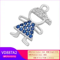 Le Cuivre Laiton Humain Satin Pendentif main image 2