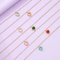 Heart Retro Alloy Rhinestone Pendant Necklace Wholesale main image 6