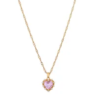 Heart Retro Alloy Rhinestone Pendant Necklace Wholesale sku image 1