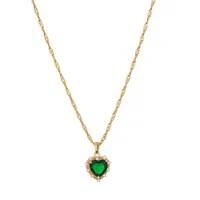 Heart Retro Alloy Rhinestone Pendant Necklace Wholesale sku image 4