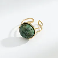 Mode Acier Inoxydable 304 Géométrique Pas D'Incrustation Femmes main image 2