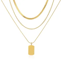 Geometric Stainless Steel Titanium Steel Pendant Necklace Wholesale main image 5