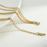 Letra Estilo SIN Acero Inoxidable Acero Titanio Collar Colgante Venta Al Por Mayor main image 2