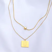 Geometric  Style Stainless Steel Titanium Steel Pendant Necklace Wholesale main image 2
