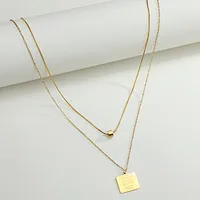 Géométrique Style  Acier Inoxydable Acier Au Titane Pendentif De Gros main image 4