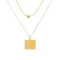 Géométrique Style  Acier Inoxydable Acier Au Titane Pendentif De Gros main image 5