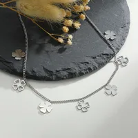 Leaf Fashion Stainless Steel Necklace Wholesale sku image 1