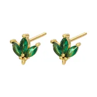 Copper Inlaid Gemstone Earrings main image 5