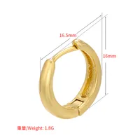 Le Cuivre Placage Des Boucles D'Oreilles main image 3