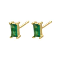 Copper Inlaid Gemstone Earrings sku image 2